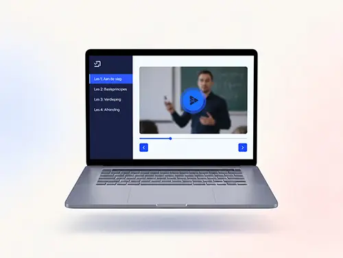 Voorbeeld van een kleine videocursus